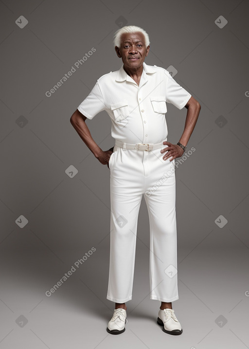 Kenyan elderly male with  white hair