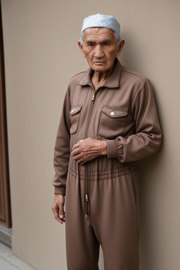 Uzbek elderly male with  brown hair