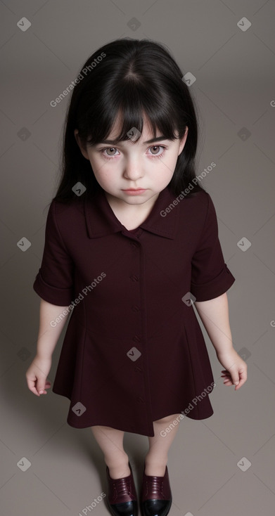 Child girl with  black hair