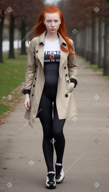 Russian adult female with  ginger hair