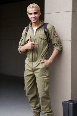 Libyan young adult male with  blonde hair