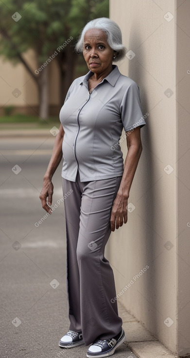 Somali elderly female with  gray hair