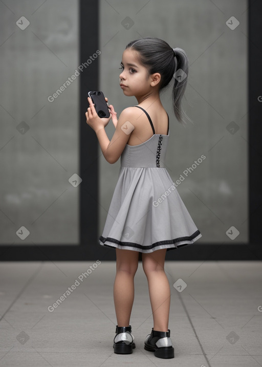 Mexican child female with  gray hair