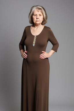 Slovenian elderly female with  brown hair