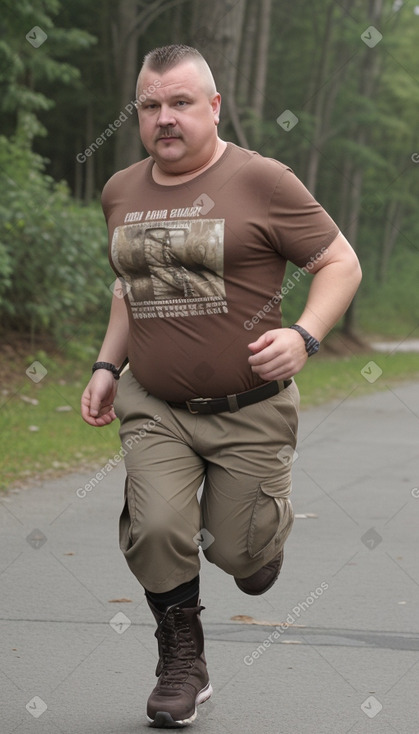 Belarusian middle-aged male with  brown hair