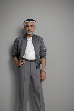 Qatari 45 years male with  gray hair