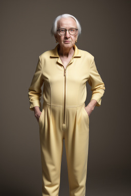 Elderly non-binary with  blonde hair