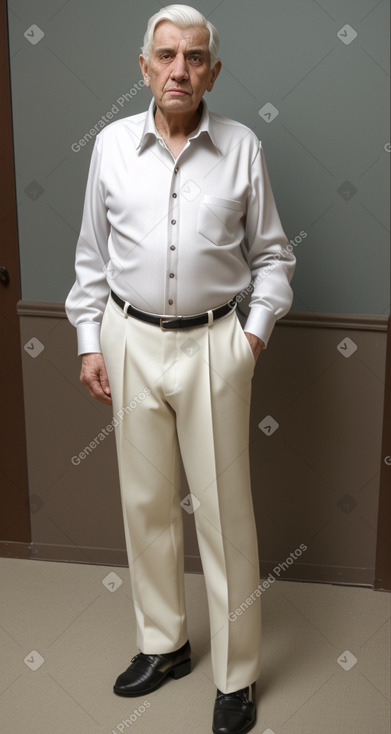 Georgian elderly male with  white hair