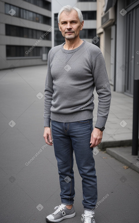 Latvian 45 years male with  gray hair