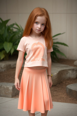 Child girl with  ginger hair