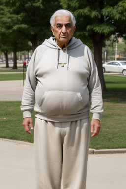 Lebanese elderly male with  gray hair