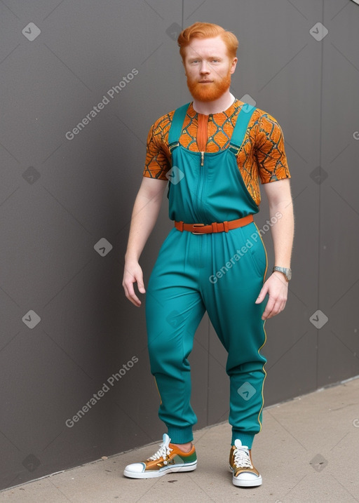 Ghanaian adult male with  ginger hair