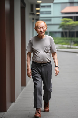 Singaporean elderly male with  ginger hair