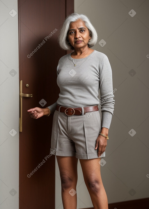 Sri lankan 45 years female with  gray hair