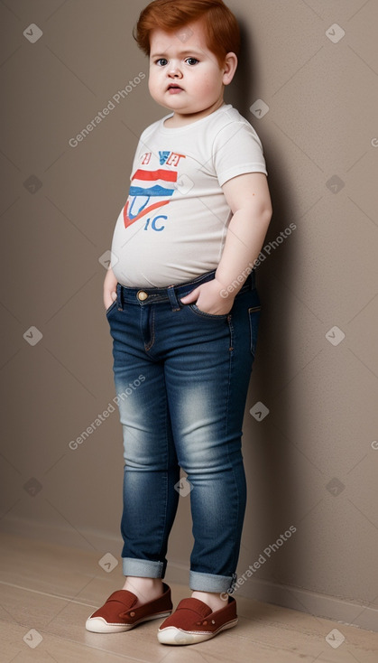 Paraguayan infant boy with  ginger hair