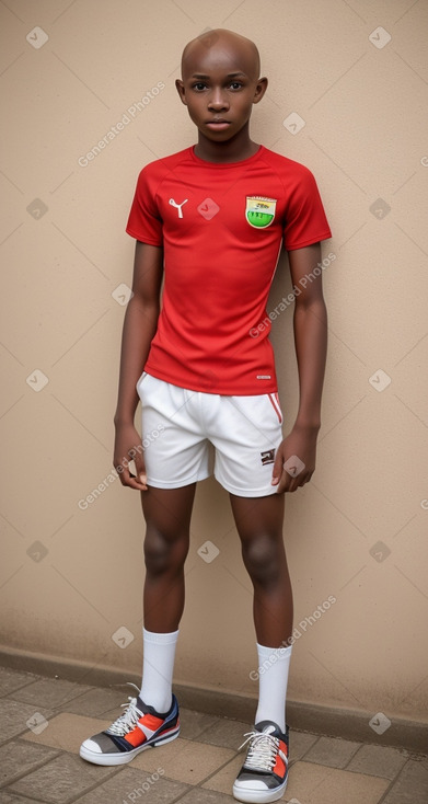 Togolese teenager boy with  ginger hair