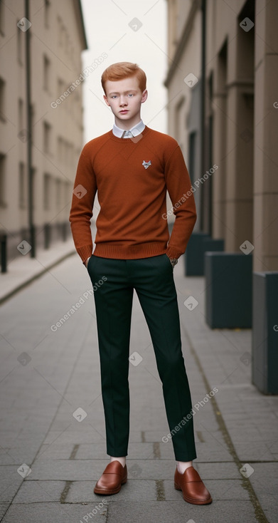 Hungarian teenager boy with  ginger hair