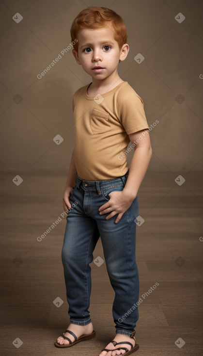 Puerto rican infant boy with  ginger hair