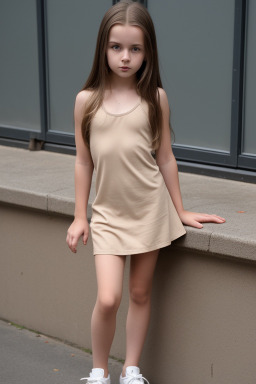 Slovak child girl with  brown hair