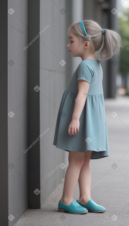 Child female with  gray hair