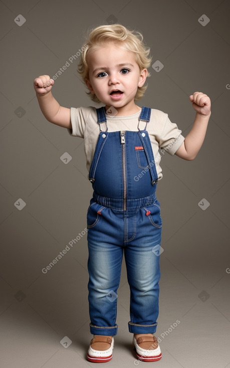 Turkish infant boy with  blonde hair