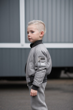 Icelandic infant boy with  gray hair