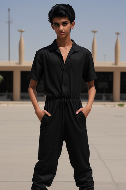 Saudi arabian teenager boy with  black hair