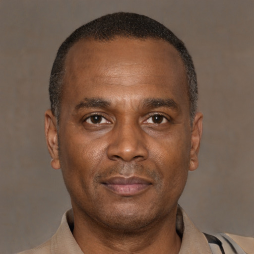 Neutral latino young-adult male with short  brown hair and brown eyes