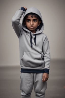 Omani child boy with  gray hair