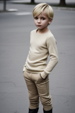 Serbian child boy with  blonde hair