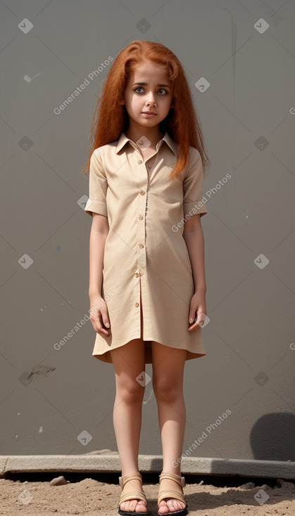 Omani child girl with  ginger hair