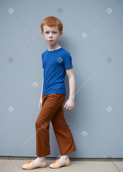 Canadian child boy with  ginger hair