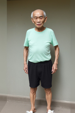 Thai elderly male with  black hair