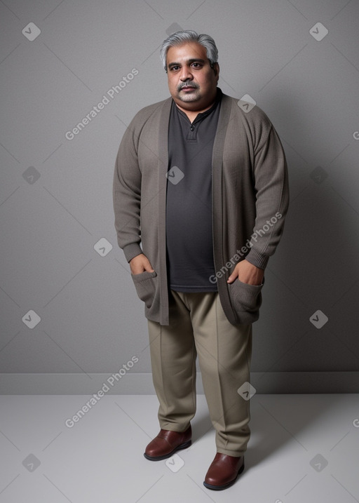 Pakistani middle-aged male with  gray hair