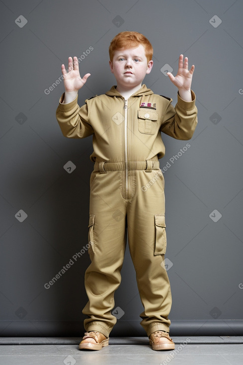 Macedonian child boy with  ginger hair