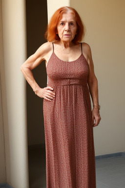 Tunisian elderly female with  ginger hair