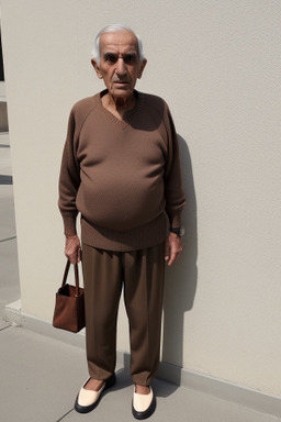 Emirati elderly male with  brown hair