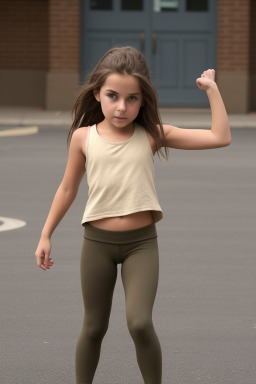 Child girl with  brown hair