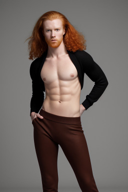 Adult non-binary with  ginger hair