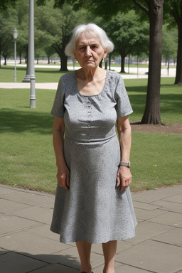 Hungarian elderly female with  gray hair