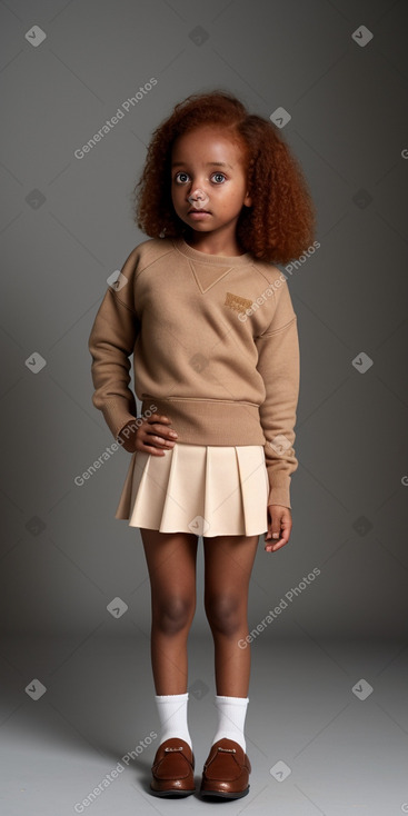 Sudanese infant girl with  ginger hair