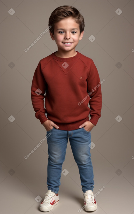 Child boy with  brown hair