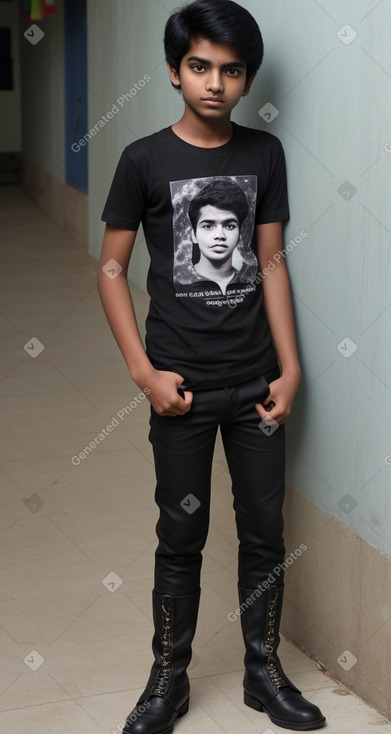 Bangladeshi teenager boy with  black hair