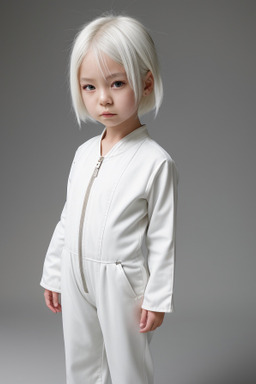 Japanese child female with  white hair