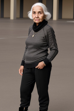 Omani elderly female with  black hair