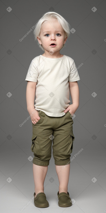 Finnish infant boy with  white hair