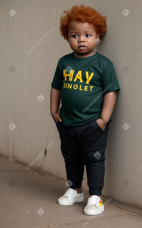 Zimbabwean infant boy with  ginger hair