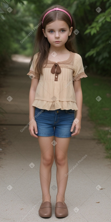 Croatian child female with  brown hair