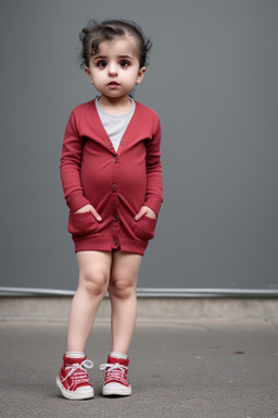 Iranian infant girl with  gray hair