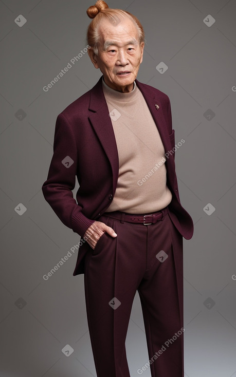 Korean elderly male with  ginger hair